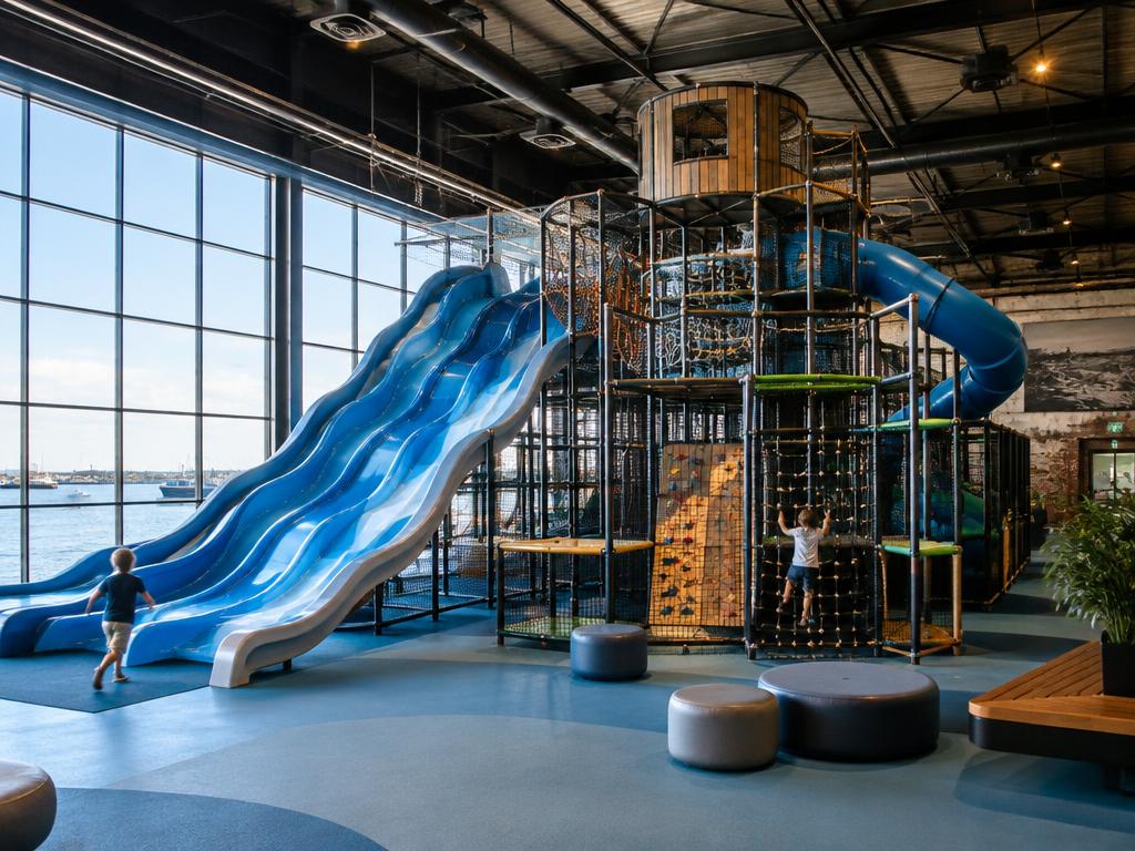 Dockx Tempelhofer Hafen: Indoorspielplatz am Hafen