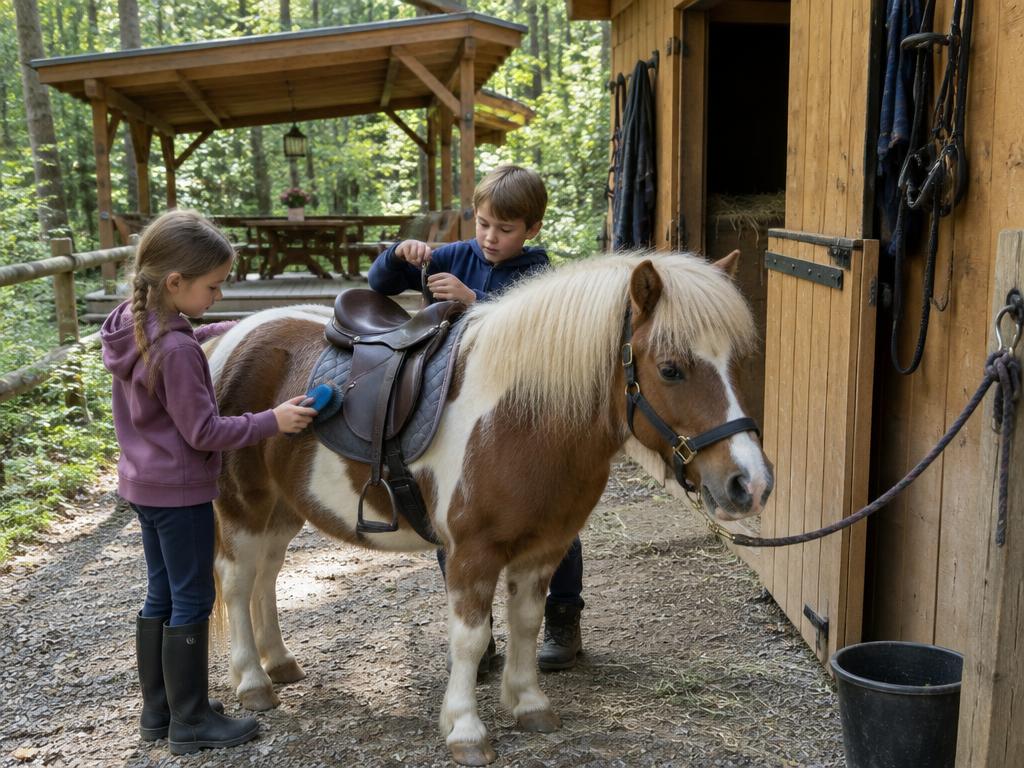 Ponyhof Meyers Park: Ponyreiten im Wald