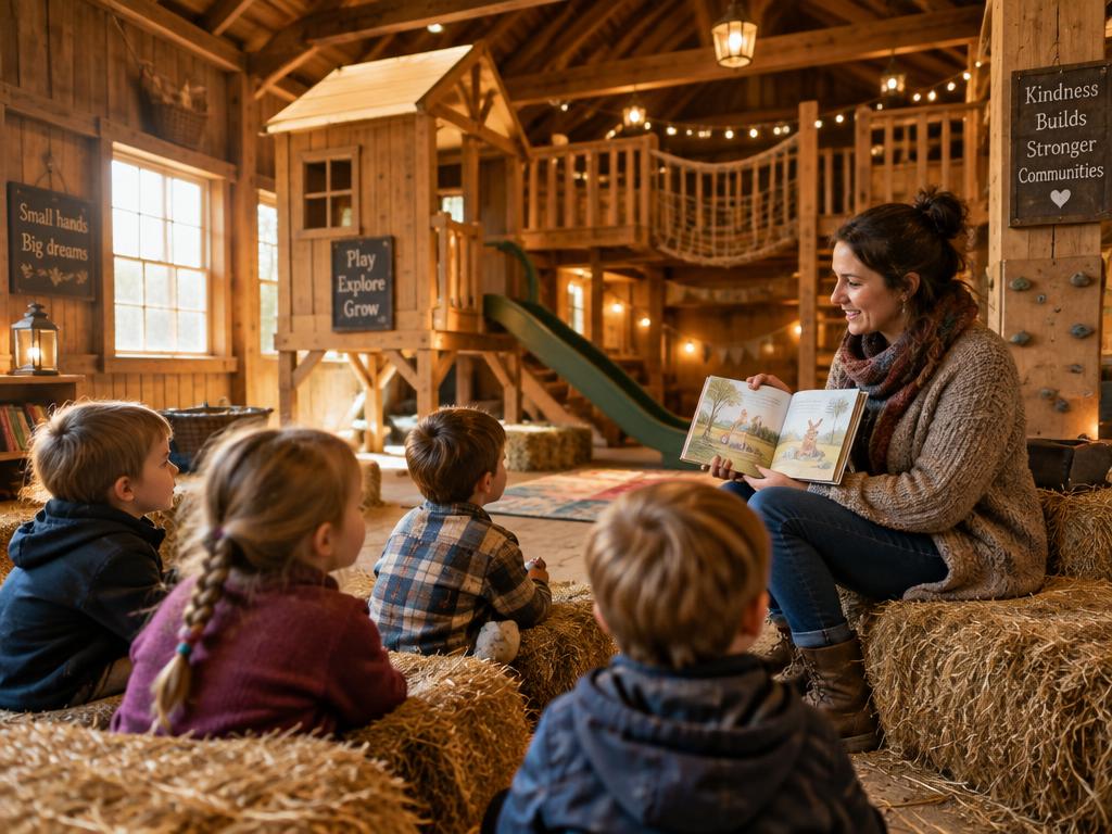 SpielScheune der Geschichten: Indoorspielplatz mit Geschichten